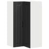 vidaXL Wall Corner Cabinet LUCCA Black 57 x 57 x 100 cm