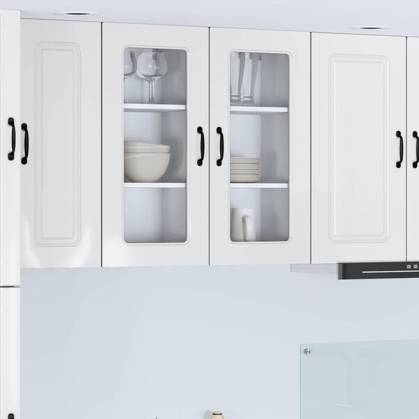 vidaXL Kitchen Cabinet Kalmar High Gloss White 40 x 31 x 80 cm