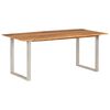 vidaXL Dining Table 180x90x76 cm Solid Acacia Wood