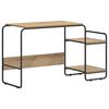 vidaXL Desk with Storage Artisan Oak 131.5 x 50 x 75.5 cm