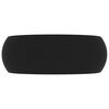 vidaXL Luxury Wash Basin Round Matt Black 40x15 cm Ceramic