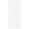 vidaXL Wardrobe White 80x52x180 cm Engineered Wood