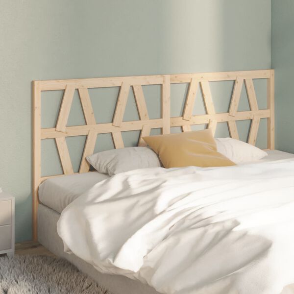 vidaXL Bed Headboard 186x4x100 cm Solid Wood Pine