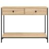 vidaXL Console Table Sonoma Oak 100x34.5x75 cm Engineered Wood