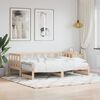 vidaXL Daybed with Trundle without Mattress 90x190 cm Single Solid Wood