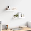 vidaXL Wall Shelves 2 pcs High Gloss White 40x9x3 cm