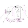 vidaXL Greenhouse with Steel Frame White 4 m² 2x2x2 m