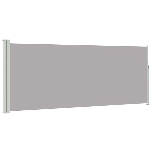 vidaXL Retractable Side Awning 120 x 300 cm Grey