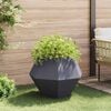 vidaXL Planter 2 pcs Anthracite 75 x 75 x 60 cm Steel