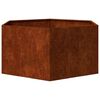 vidaXL Planter Rusty 90x90x45 cm Corten Steel