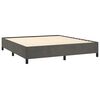 vidaXL Bed Frame without Mattress Dark Grey 152x203 cm Queen Velvet