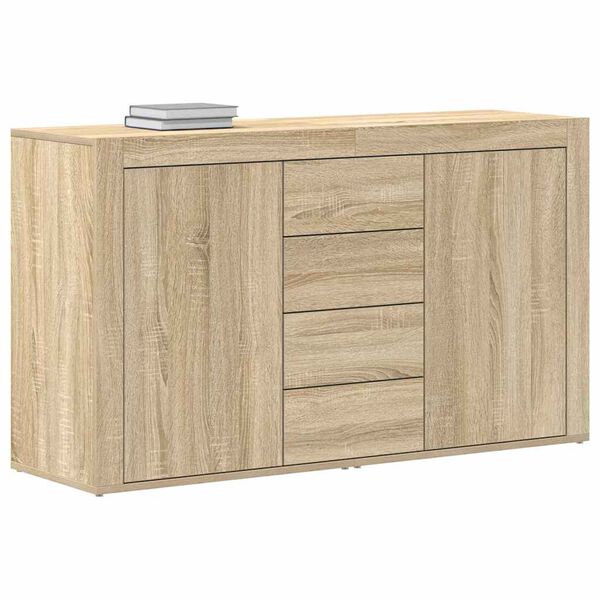 vidaXL Sideboard Sonoma oak 120 x 36 x 69 cm Engineered wood