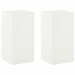 vidaXL Plant Stand 2 pcs White 30 x 30 x 60 cm Steel