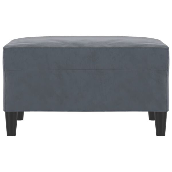 vidaXL Footstool Dark Grey 70x55x41 cm Velvet