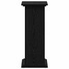 vidaXL Plant Stand Black Oak 33 x 33 x 80 cm Engineered wood