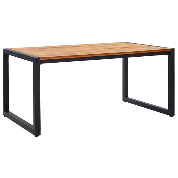 vidaXL 5 Piece Garden Dining Set Black