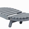 vidaXL Sun Lounger with Cushion Grey Solid Acacia Wood