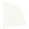 vidaXL Collapsible Balcony Side Awning Cream 210x210 cm