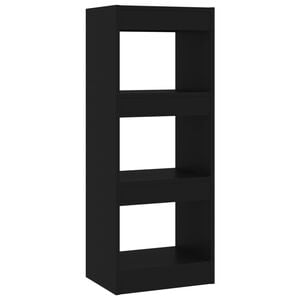 vidaXL Book Cabinet | Black | Engineered wood | Medium | Book Cabinet