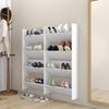 vidaXL Wall Shoe Cabinets 4 pcs White 60x18x60 cm Engineered Wood