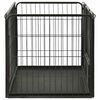 vidaXL Puppy Playpen Steel 91.5x59x61 cm