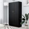 vidaXL Book Cabinet Black 82.5x30.5x150 cm Engineered Wood