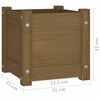 vidaXL Garden Planter Honey Brown 31x31x31 cm Solid Pinewood