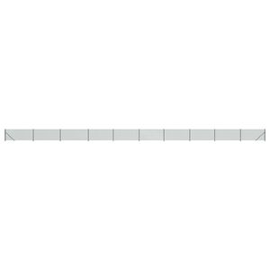 vidaXL Chain Link Fence with Flange Green 0.8x25 m