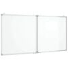 vidaXL Magnetic Whiteboard Foldable 120x60x1,7 cm Aluminium