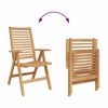 vidaXL Garden Chair 4 pcs Brown 52 x 64.5 x 108 cm Solid teak wood