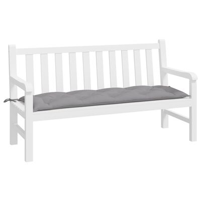 vidaXL Garden Bench Cushion Grey 150x50x7 cm Oxford Fabric