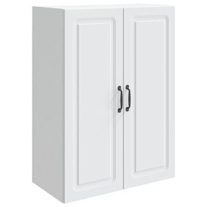 vidaXL Wall-Mounted Cabinet White 66 x 34.5 x 90 cm Engineered Wood