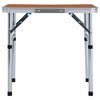 vidaXL Folding Camping Table Aluminium 60x45 cm
