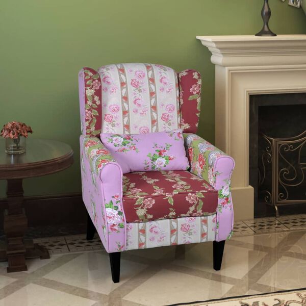 Patchwork Relax Armchair Floral Design