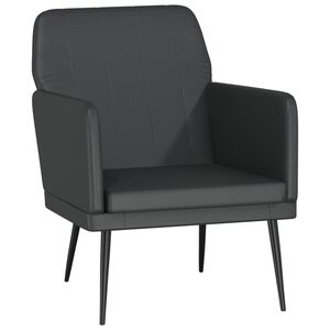 vidaXL Armchair Black 61x78x80 cm Faux Leather