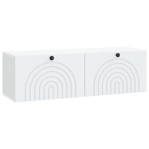 vidaXL Wall-Mounted TV Cabinet White 98 x 31 x 30 cm Engineered Wood