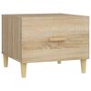 vidaXL Coffee Tables 2 pcs Sonoma Oak 50x50x40 cm Engineered Wood