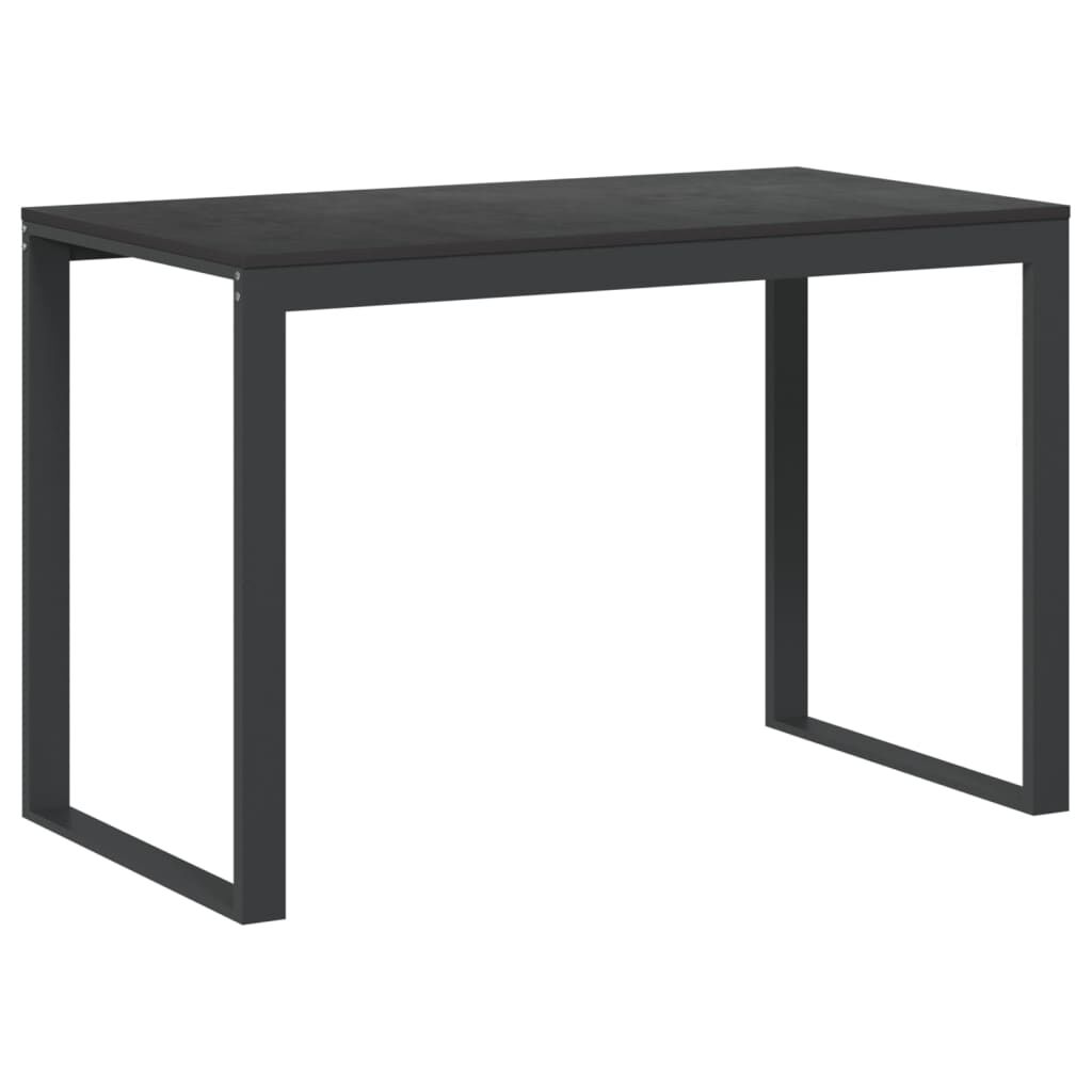 vidaXL Computer Desk Black 110x60x73 cm Engineered Wood