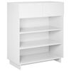 vidaXL Shoe Cabinet 73 x 38 x 87.5 cm Engineered Wood White