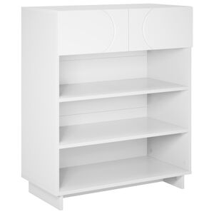 vidaXL Shoe Cabinet 73 x 38 x 87.5 cm Engineered Wood White