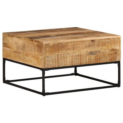 vidaXL Coffee Table 68x68x41 cm Rough Mango Wood