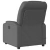 vidaXL Massage Recliner Chair Dark Grey Fabric