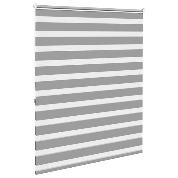 vidaXL Zebra blind 120.9x175 cm Fabric Width 116.7 cm grey