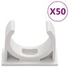vidaXL Cable Trunkings with Clips Ø30 mm 30 m PVC
