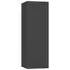 vidaXL TV Cabinets 2 pcs Grey 30.5x30x90 cm Engineered Wood