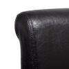 vidaXL Dining Chairs 4 pcs Black Faux Leather