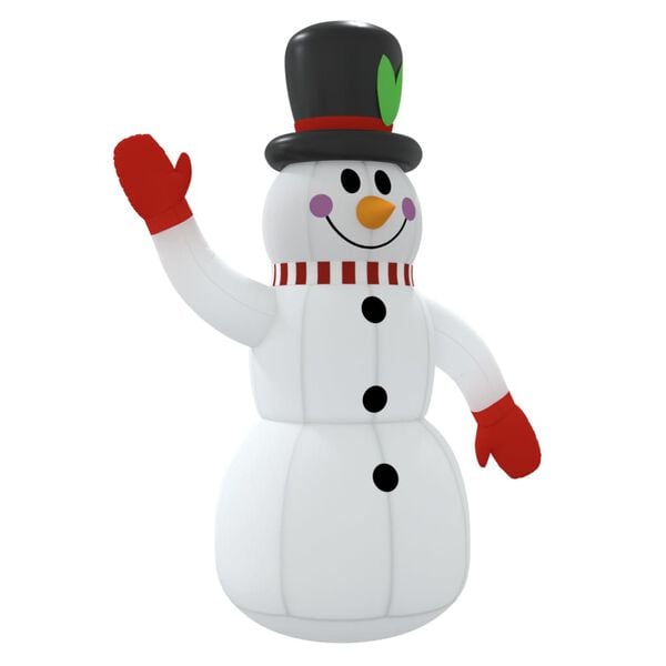 vidaXL Christmas Inflatable Snowman with LEDs 300 cm