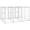 vidaXL Outdoor Dog Kennel Galvanised Steel 7.26 m&sup2;