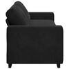 vidaXL 3-Seater Sofa Black 220x78x80 cm Velvet
