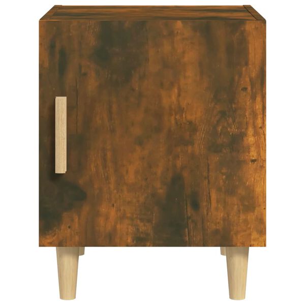 vidaXL Bedside Cabinet Smoked Oak Engineered Wood